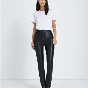NWOT! 7 For All Mankind Vegan Faux Leather Slim Pant